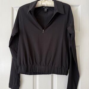 Athleta Black Long Sleeve 1/4 Zip Pullover - Size S